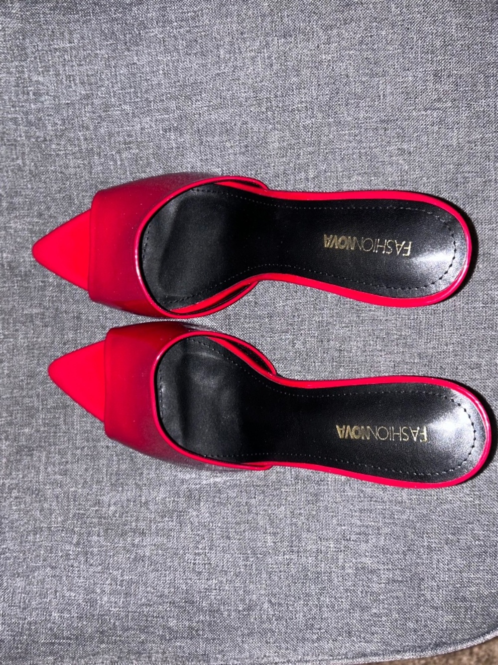 Red Kitten Heel